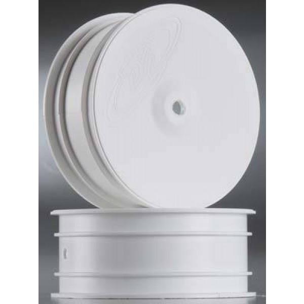 DE Racing Speedline 2.2" Front Buggy Wheels, White (2)