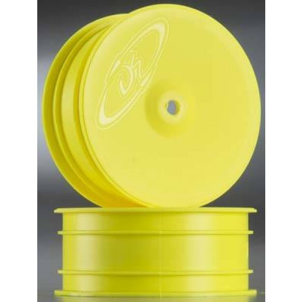 DE Racing Speedline 2.2" 1/10 4wd Front Buggy Wheels 22-4 Yellow (2)