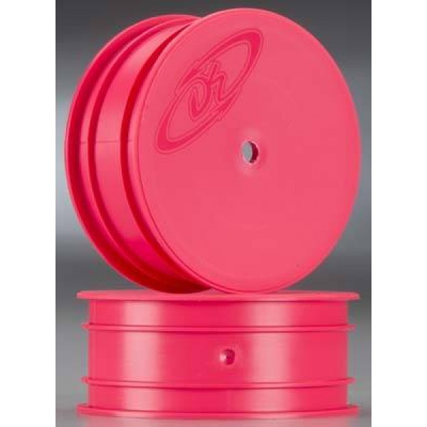 DE Racing Speedline 2.2" 1/10 Buggy Front Wheels Pink (2)