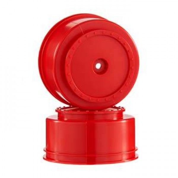 DE Racing 12mm Hex Borrego SCT Wheels (22SCT/TEN-SCTE), Red (2)