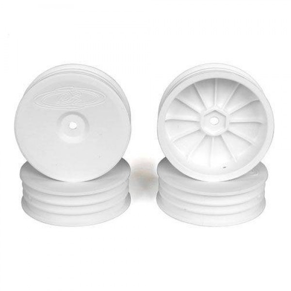DE Racing Slim Speedline Buggy Front Wheels (white) (4)