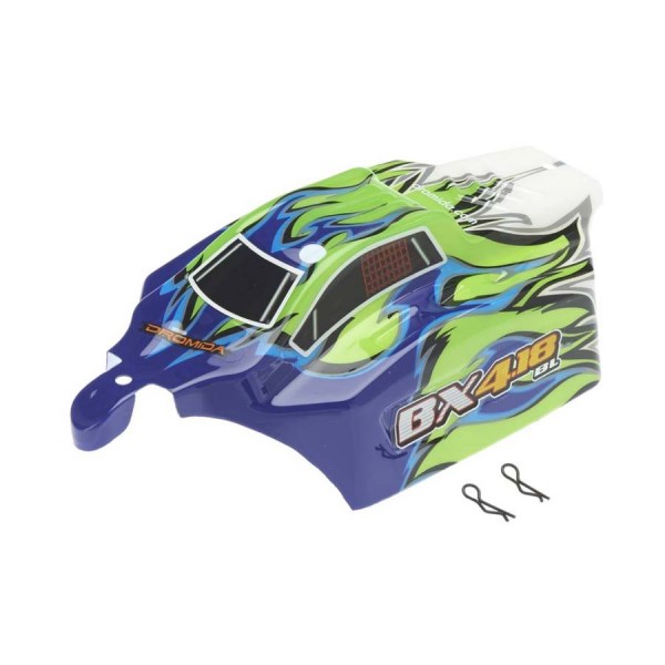 Body Green/Blue w/Decals BX 4.18 BL