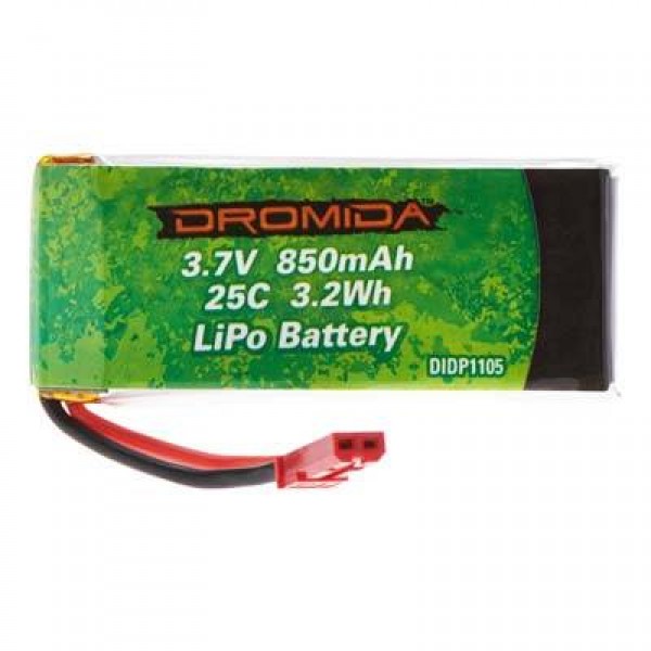 Dromida LiPo Battery 850mAh 25C 3.7V (1S) with JST Connector