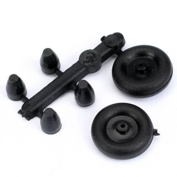 Micro Tail Wheel with Retainers 1/2" (2)