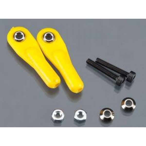 Swivel Ball Link 2mm with Hardware Yellow (2)