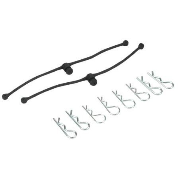 Body Klip Retainers with Body Clips Black (2)