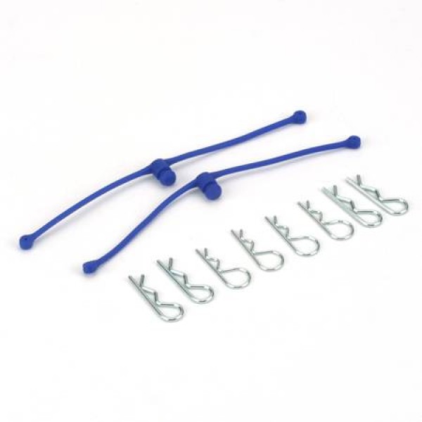 Body Klip Retainers with Body Clips Blue (2)