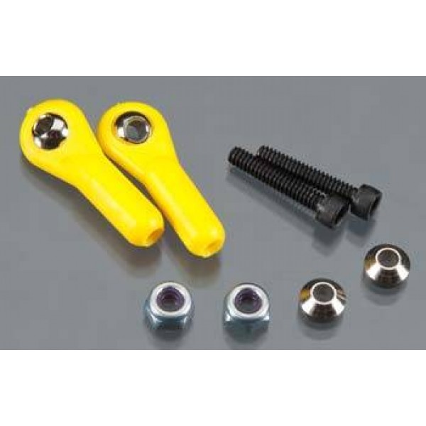 Heavy Duty Ball Link 4-40 with Hardware Yellow (2)