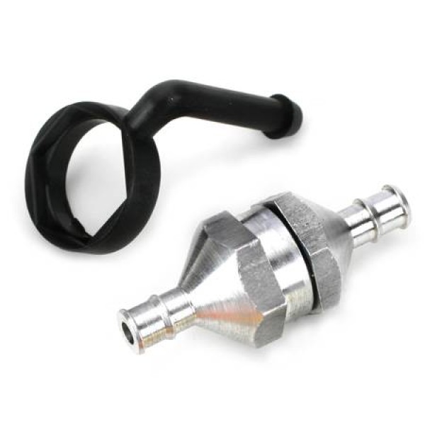 In-Line Fuel Filter with Plug