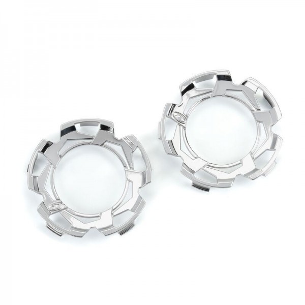 Duratrax Clp-Lck Whl Fce Mirror Chrm for Rpper 2.8 Whl (2)