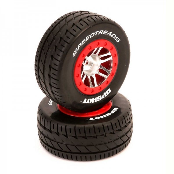 Duratrax Speedtreads Upshot SC 2.2/3.0" Mounted Tires, Front (Slash) (2)