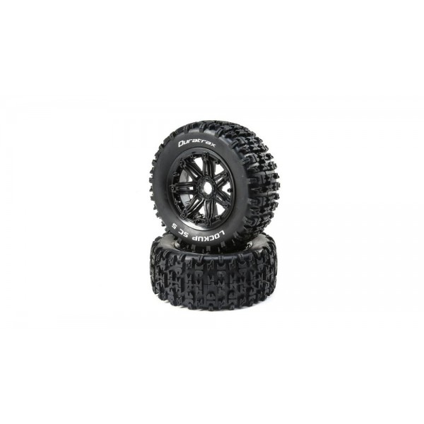 Duratrax Lockup 1/5 SC Sport Mounted Black 24mm (2)