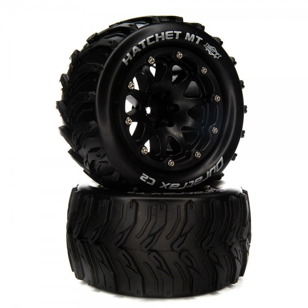 Duratrax Front/Rear Hatchet MT Belted 2.8" Mounted Tires, 14mm (2)
