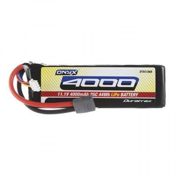 Duratrax LiPo Battery 4000mAh 25C 11.1V (3S) with Deans Connector