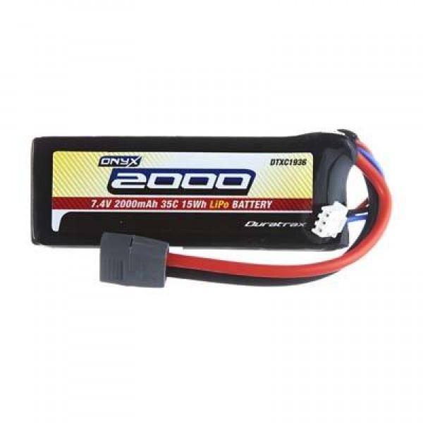 Duratrax LiPo Battery 2000mAh 35C 7.4V (2S) with Deans Connector