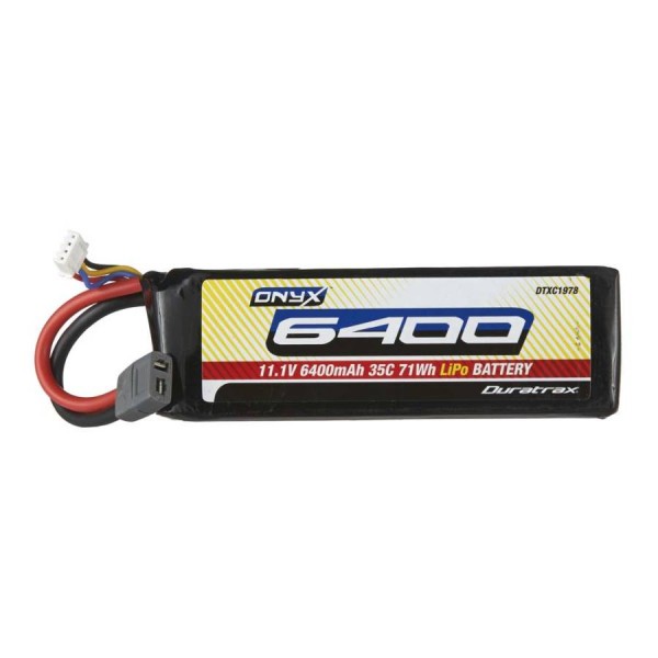 Duratrax LiPo Battery 6400mAh 35C 11.1V (3S) with Deans Connector