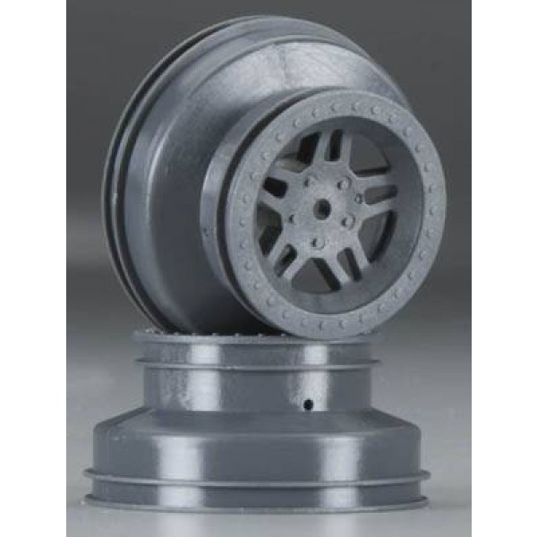 Duratrax Gray Nylon wheels (Vendetta SC) (2)