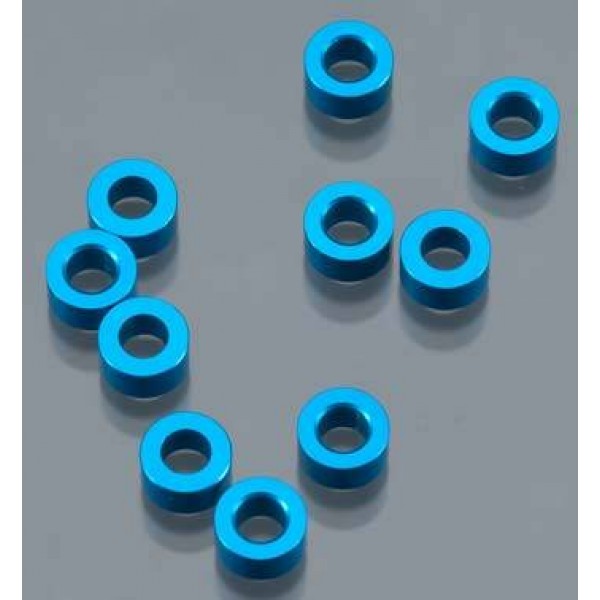 Aluminum Washer M3x3 Blue (10)