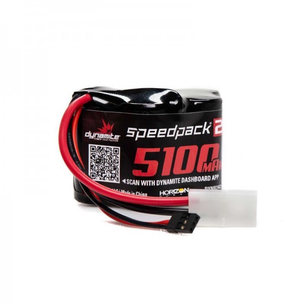 Dynamite Speedpack2 6V 5100mAh 5C Nimh Hump Receiver Pack (Baja 5B)