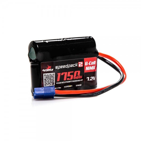Dynamite Speedpack2 7.2V 1750mAh 6C Nimh, EC3 Connector (Mini-S)