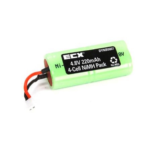 Dynamite NiMH Flat Battery 220mAh 4.8V (4S) with Molex Connector