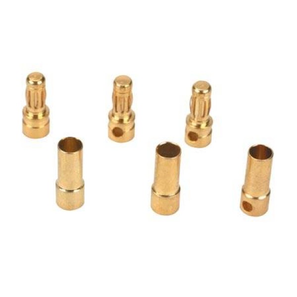 Gold Bullet Connector Set,3.5mm