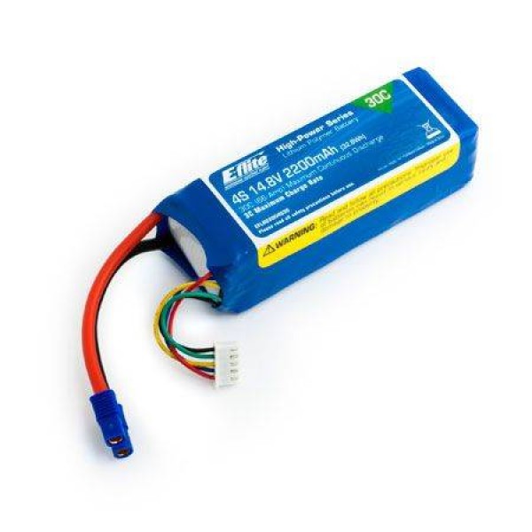 E-Flite LiPo Battery 2200mAh 30C 14.8V (4S) with EC3 Connector