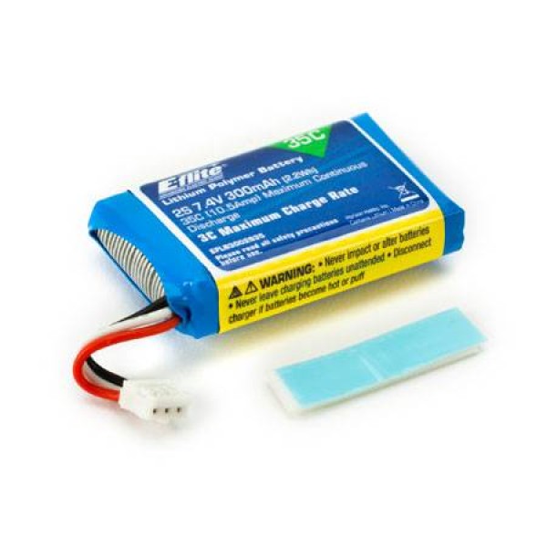 E-Flite LiPo Battery 300mAh 35C 7.4V (2S)