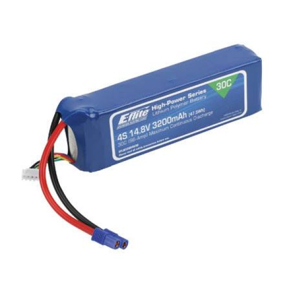 E-Flite LiPo Battery 3200mAh 30C 14.8V (4S) with EC3 Connector