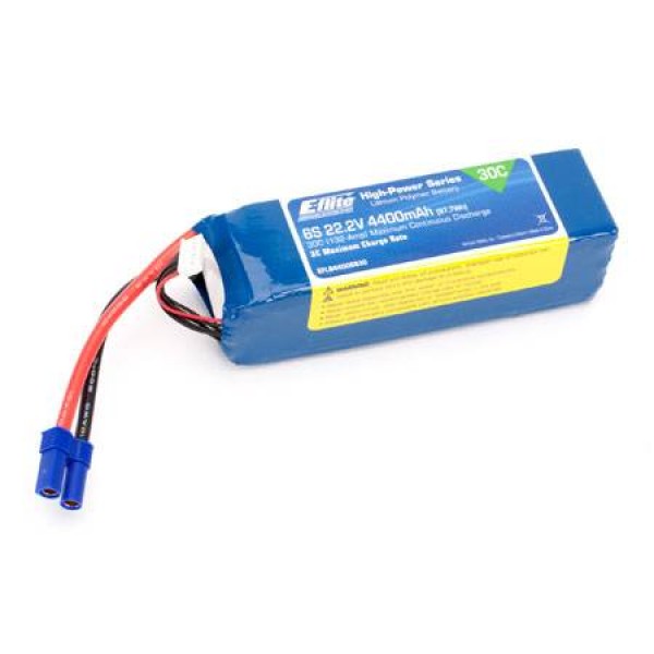 E-Flite LiPo Battery 4400mAh 30C 22.2V (6S) with EC5 Connector