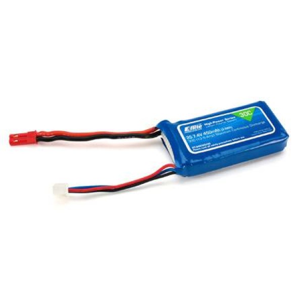 E-Flite LiPo Battery 450mAh 30C 7.4V (2S) with JST Connector