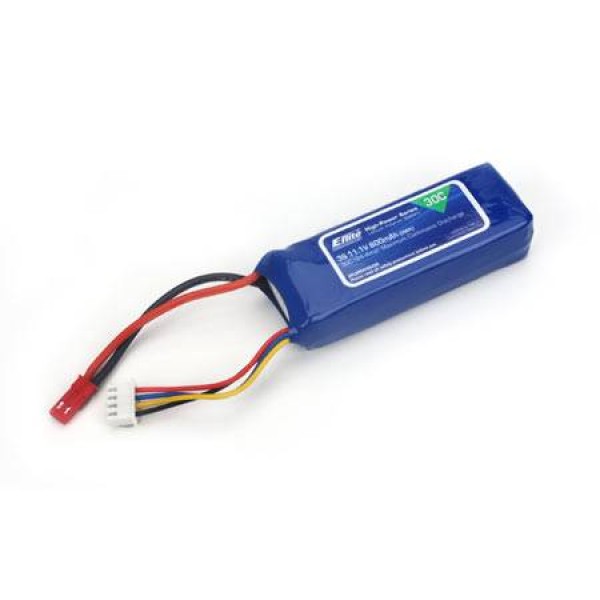 E-Flite LiPo Battery 800mAh 30C 11.1V (3S) with JST Connector