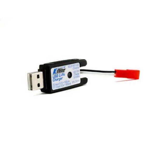E-Flite 1S USB Li-Po Charger, 500mAh with JST (180 QX HD)