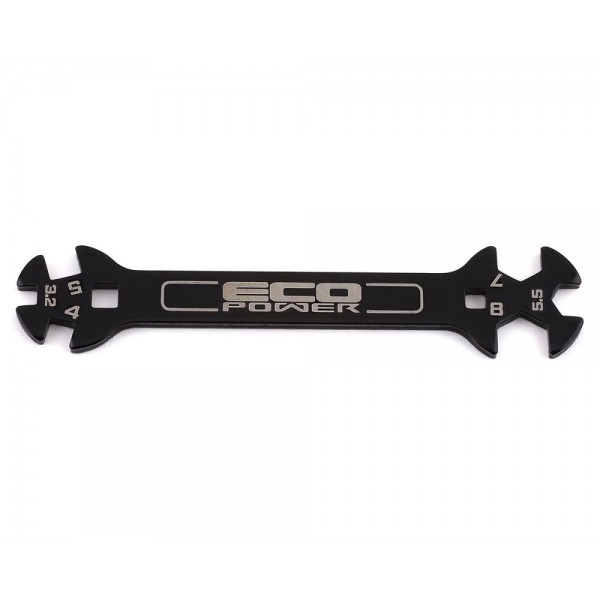 EcoPower Steel Turnbuckle Box Wrench (3.2, 4, 5, 5.5, 7, 8mm)