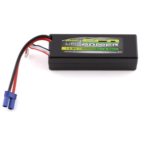Ecopower "Basher" 4S 14.8V 5000mAh 100C Hard Case Lipo Battery with EC5