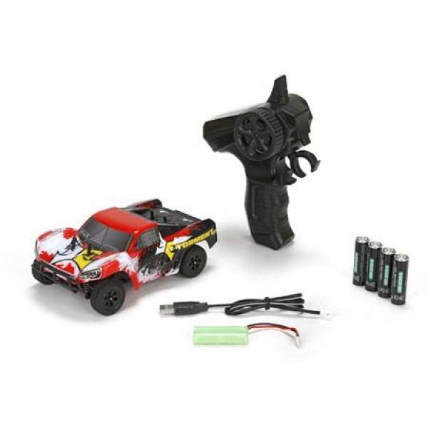 Torment 1/24 4wd RTR Short Course Truck, Black / Red