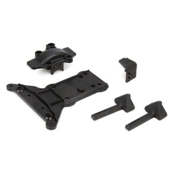 ECX RC Gear Cover/Kick Plate/Battery Mounts (1/10 4WD All)