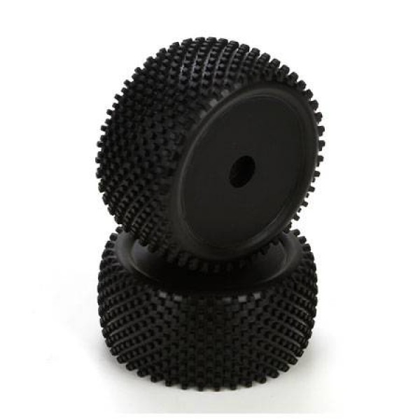 ECX RC Premounted Rear Tires, Black.(1/10 2WD Boost) (2)