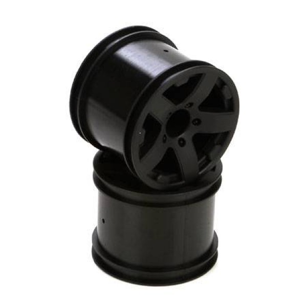 ECX RC Wheel, Front/Rear, Black (1/10 2WD Circuit) (2)
