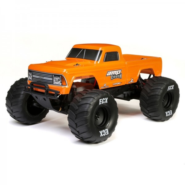 ECX RC 1/10 AMP Crush RTR 2WD Monster Truck, Orange