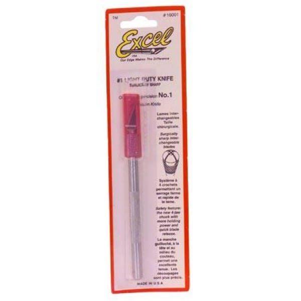Excel Hobby Blade Corp Light Duty Knife with Safety Cap