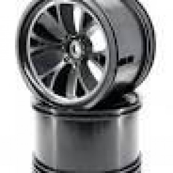eXcelerate V Drag Racing Rear Wheels (Black) (2) (Wide) w/12mm Hex