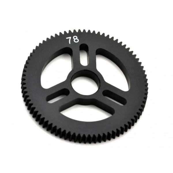 Exotek Racing Machined Flite Spur Gear, 48P 78T, Delrin (EXO Spur Gear Hubs)