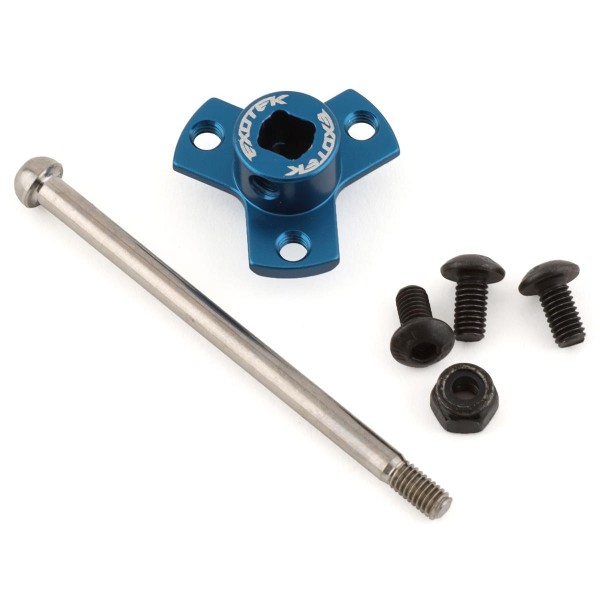 Exotek Racing B6.3 Locked Spur Mount Set with Titanium Bolt (Stock Laydown/Layback Top Shafts)