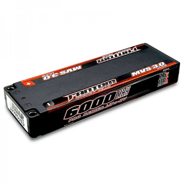 Fantom 6000mAh, 130C, 7.6v, 2-Cell, ULCG, MVS 3.0 PRO HV Silicon Graphene LiPo-HV