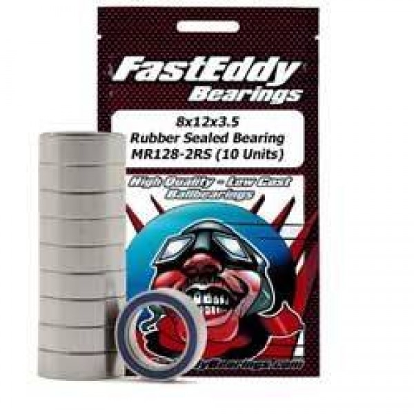 FastEddy Bearings 8x12x3.5 Rubber Sealed Bearings
