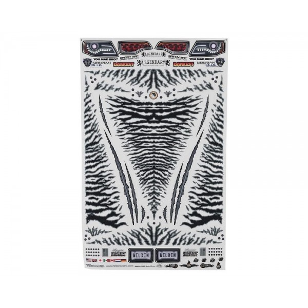FireBrand RC Siberian Tiger Decals (1/10 Scale)