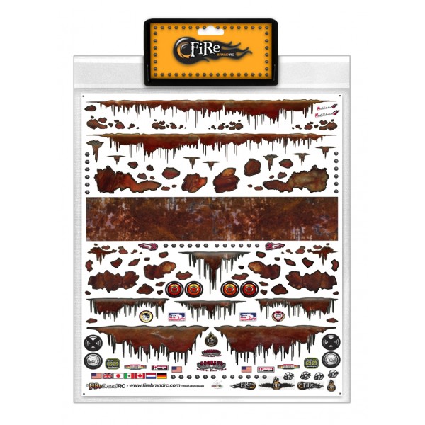 Firebrand RC Rust Rod Decal Sheet (8.5"X11")