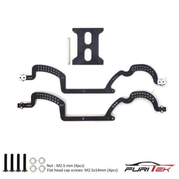 Furitek Traxxas TRX-4M Grasshopper Frame Kit (Carbon Fiber)