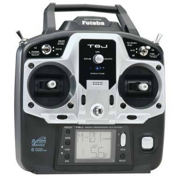 Futaba 6J 2.4GHZ S-FHSS Helicopter/Airplane Radio System with R2006GS Receiver